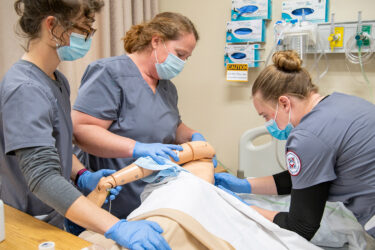 nursing students learning