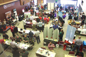 students at a job fair