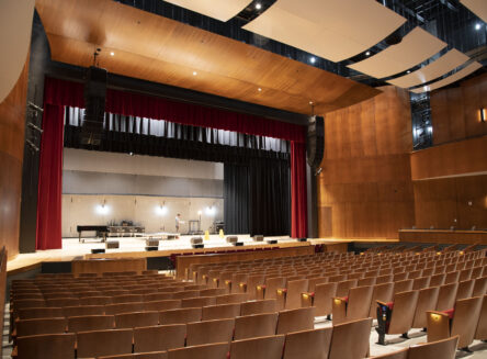 rows of seats inside of a concert hall